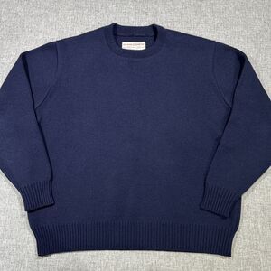 Vintage Filson Crewneck Guide Sweater Navy Blue 100% Wool Men's XL Outdoor Knit